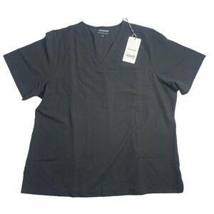 Mandala women's scrub top 2xl black NWT new imperfect